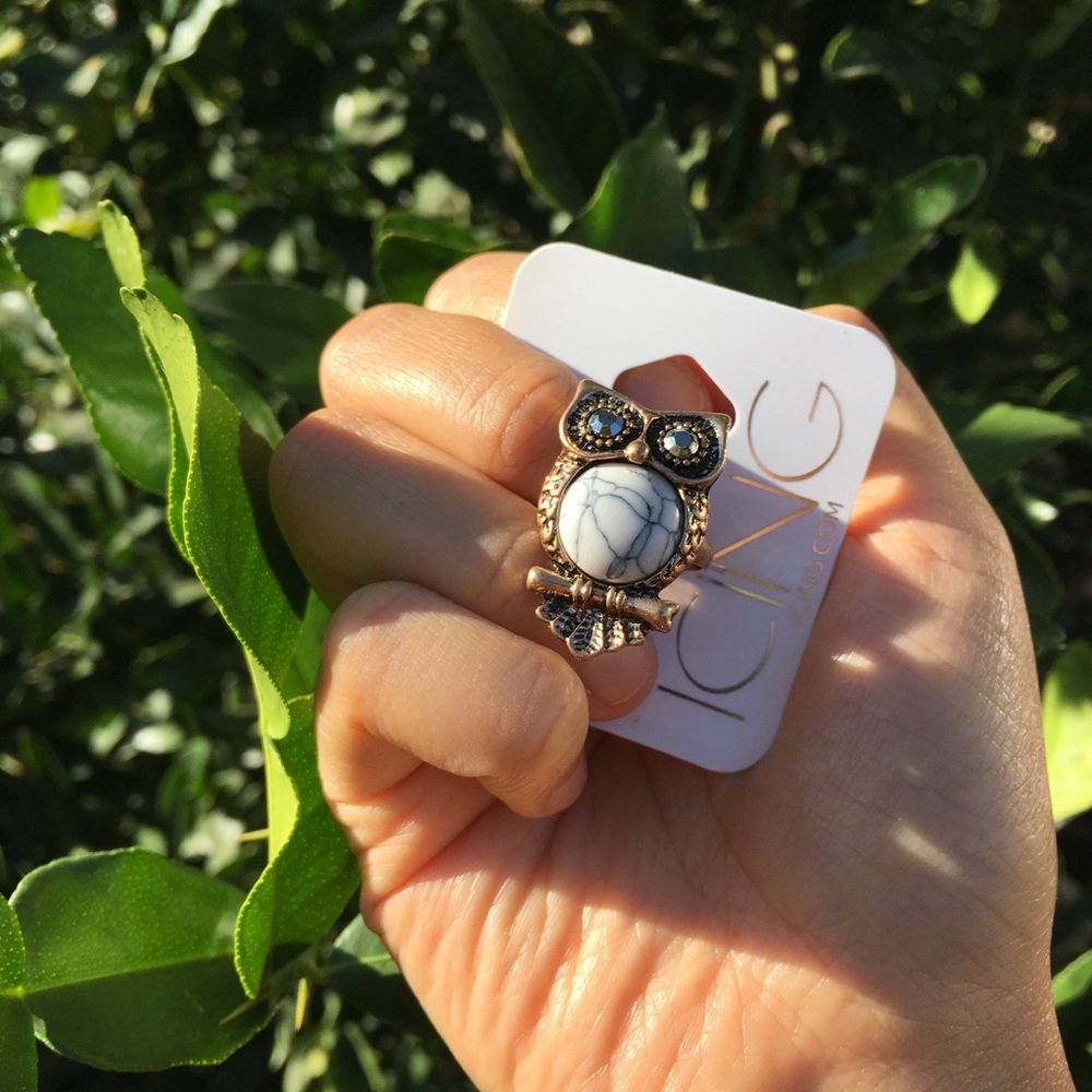 Icing Owl Ring